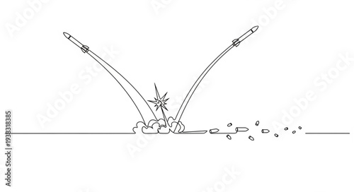 Water Splash with Droplets Illustration.