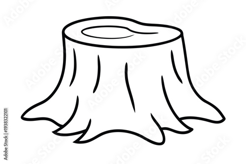 Tree Stump, Cut Tree Trunk Base