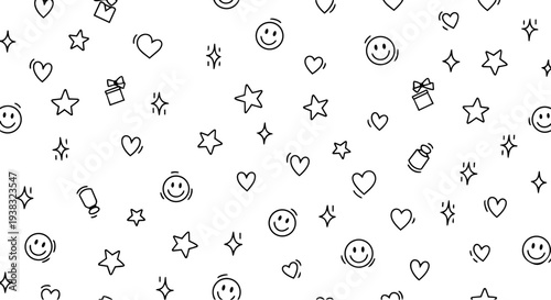 seamless pattern of numbers