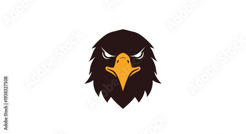 Illustration of an Eagle Head with Beak.