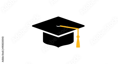 Graduation Cap Icon Academic Symbol.