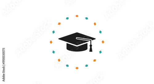 Graduation Cap Icon Symbol Education.