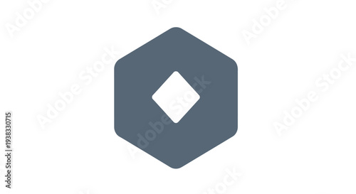 Gray Hexagonal Metal Bolt Fastener.