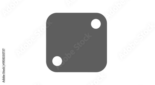 Gray metal plate with holes.