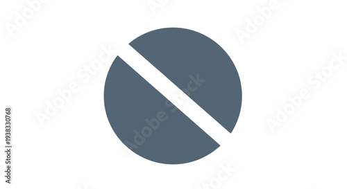 Gray pill with white line.