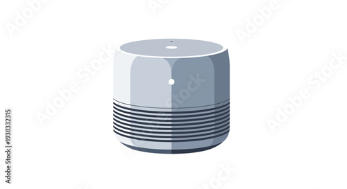 Smart Speaker with Voice Assistant Technology, Modern Gadget