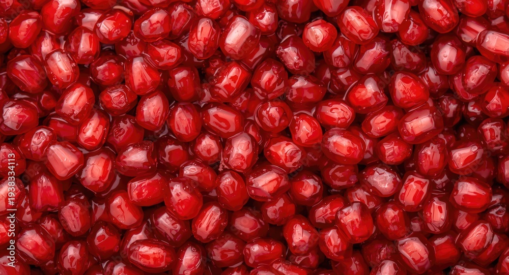 Fototapeta premium Close up of pomegranate seeds bursting with ripe sweetness
