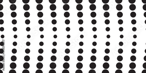 Halftone lattice transition gradient in monochrome. Speed modern seamless vector background.Digital technology pattern geometric wallpaper