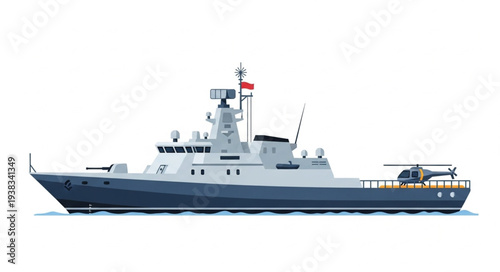 Military Naval Ship Vessel Boat.