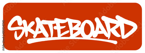 Raw Skateboard Graffiti Tag Inspired by Urban Concrete Culture and the Authentic Spirit of Street Skating.