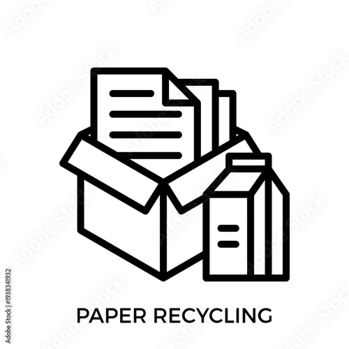 Recycling Recycling Paper Products Icon