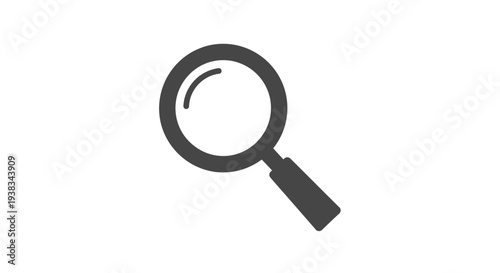 Magnifying Glass Icon Closeup.