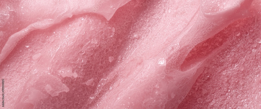 Fototapeta premium Detailed foam texture of cosmetic dab on a clean light backdrop