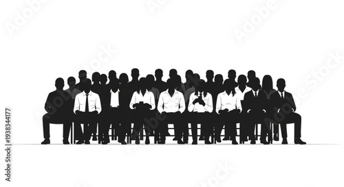 Group of Men Sitting Together.