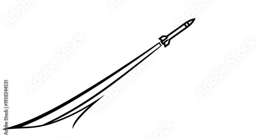 Katana Sword Illustration on White Background.