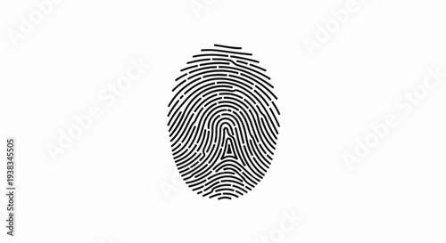 Black fingerprint pattern on a white background