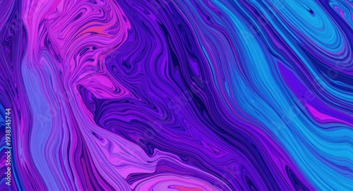 colorful abstract background featuring flowing fluid lines generated by AI technology
