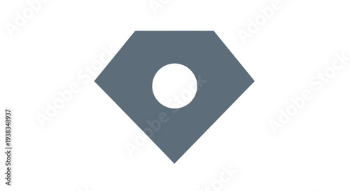 Metal Diamond Shaped Hole Punch.