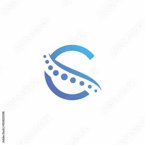 Chiropractic Care Logo Modern Design for Health and Wellness.