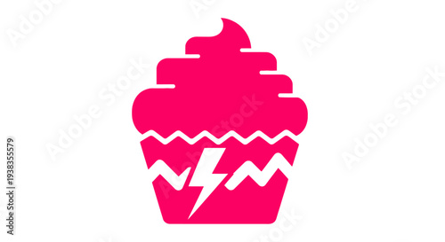 Pink Cupcake Dessert Sweet Treat.