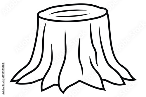 Tree Stump, Wood Log Remnant