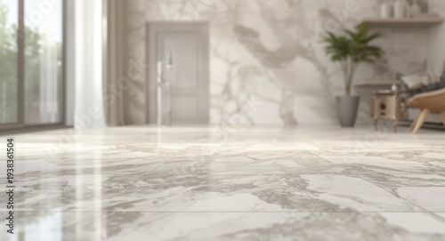Home interior background showing marble stone tile textures combined with copy space for adding design