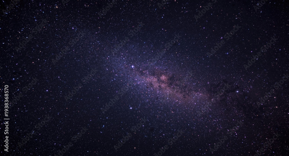 Obraz premium Brilliant stars shining through dense nebula in endless universe
