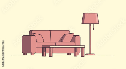 Living Room Furniture Sofa Coffee Table Lamp.