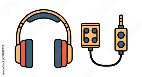 Headphones with Microphone and Audio Control.