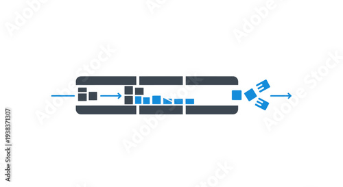 Simple Illustration of USB Flash Drive.