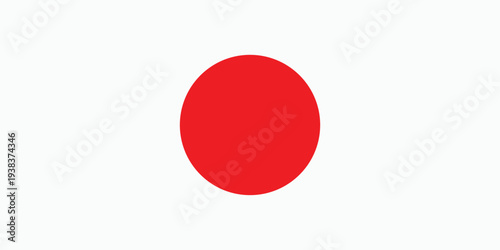 japan flag vector design . flat flag japan