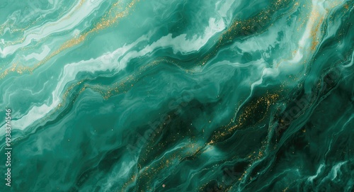 Diagonal mint green wave ab...