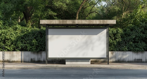 Empty advertising billboard...