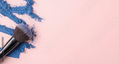 Blue eyeshadow pigments and...