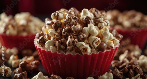 Chocolate enrobed popcorn s...