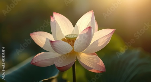 Summer lotus flower opening...