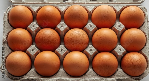 Brown fresh chicken eggs ne...