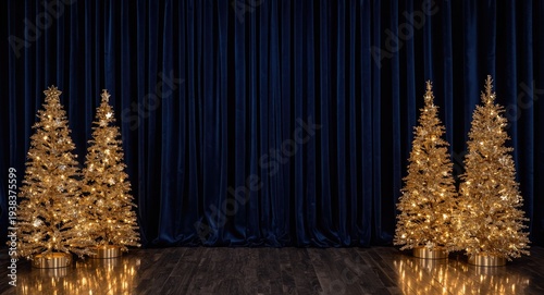 Elegant holiday backdrop fe...