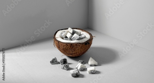 Coconut shell vessel presen...