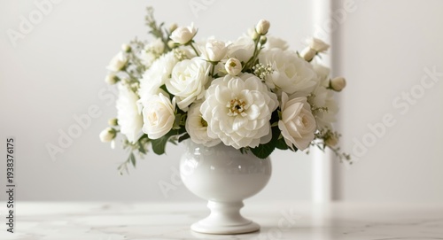 Charming white flower arran...