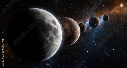 Detailed lunar foreground w...