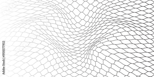 Curved net pattern. Seamless design for sportswear or equipment like soccer goals, volleyball nets, basketball hoops, hockey nets modern