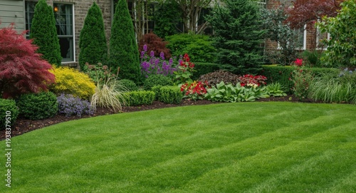 Front yard highlighted by c...