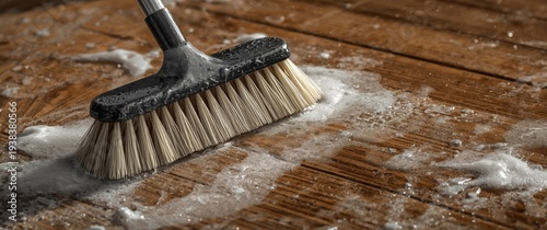 Detail of a cleaning brush ...