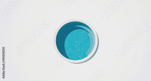 Circular pool seen from abo...
