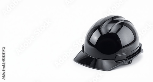 Black safety gear helmet wi...