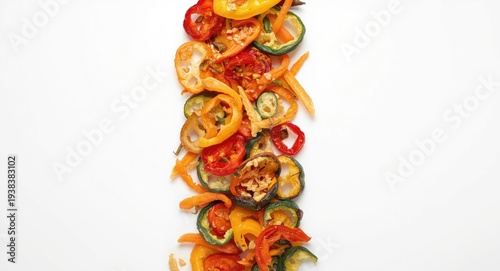 Dehydrated vegetable pieces...
