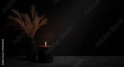 Dark textured backdrop illu...