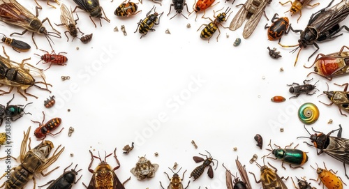 Assortment of vibrant insec...