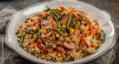 Classic fried rice dish nas...